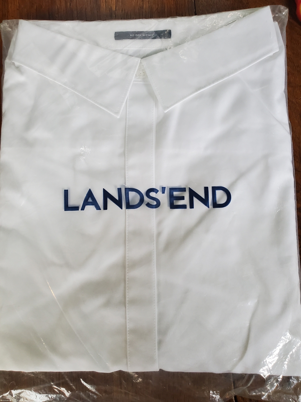 Lands' End White Long Sleeve Tunic